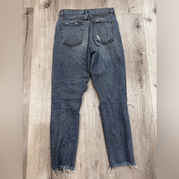 Reformation Serena High Skinny Cropped Jeans in Lanai Destroyed - Picture 3 of 3